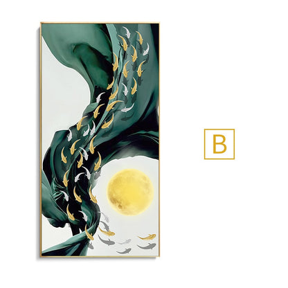 CORX Designs - Blackish Green Silk Canvas Art - Review