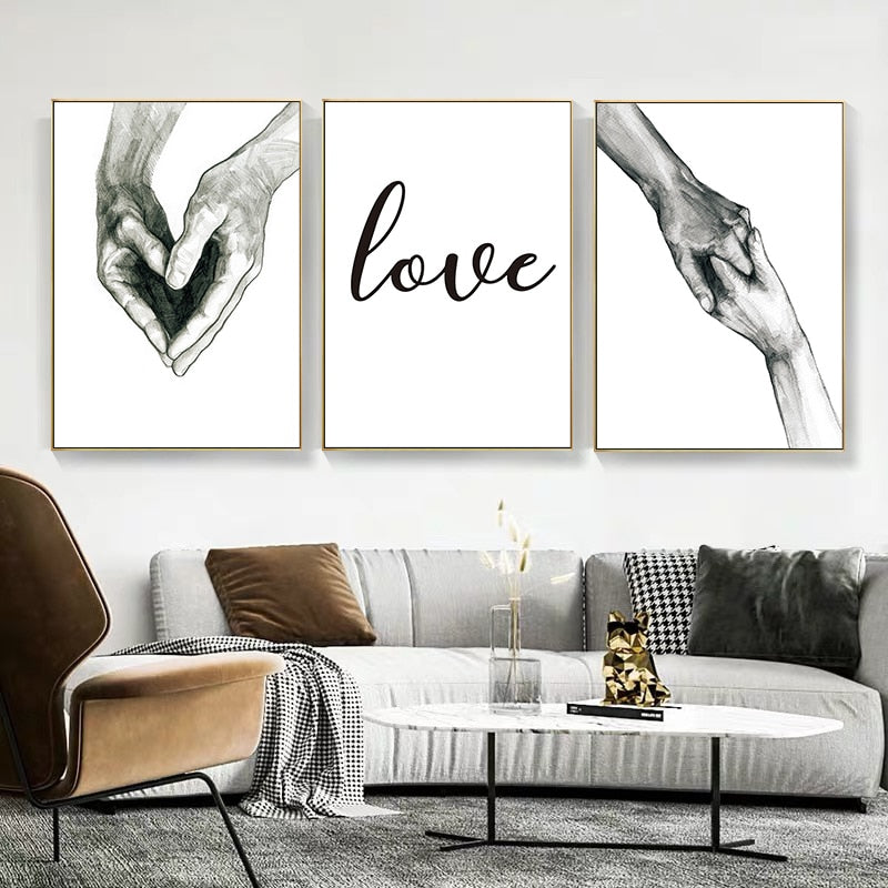 CORX Designs - Black and White Love Canvas Art - Review