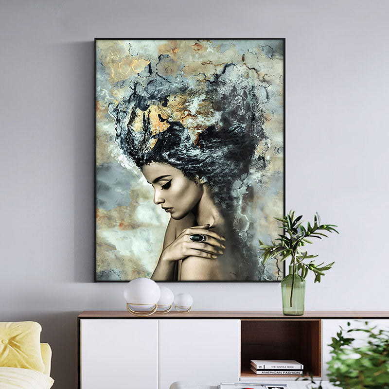 CORX Designs - Abstract Marble Girl Painting Canvas Art - Review