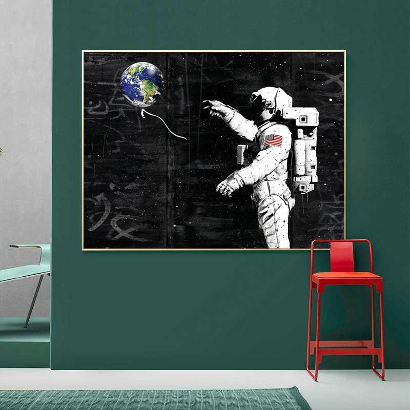 CORX Designs - Astronaut Earth Balloon Canvas Art - Review