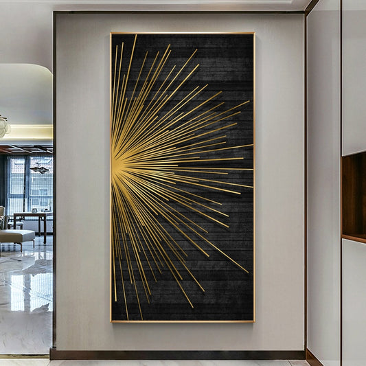 CORX Designs - Abstract Golden Light Luxurious Canvas Art - Review