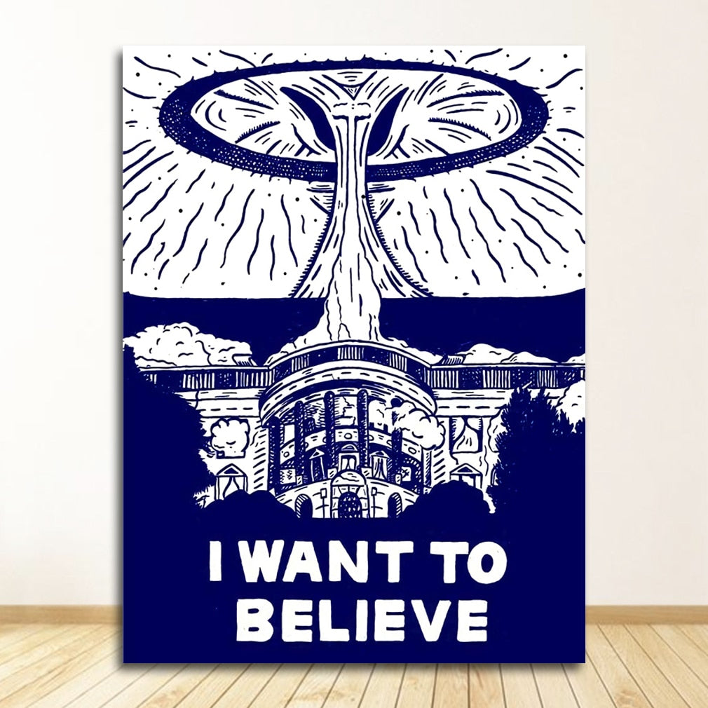 CORX Designs - I Want To Believe X File Canvas Art - Review