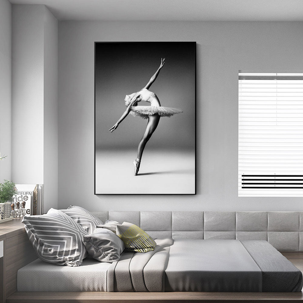 CORX Designs - Black and White Ballet Girl On The Wall Canvas Art - Review