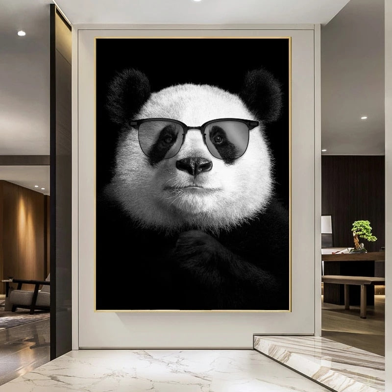 CORX Designs - Panda Wearing Glasses Canvas Art - Review