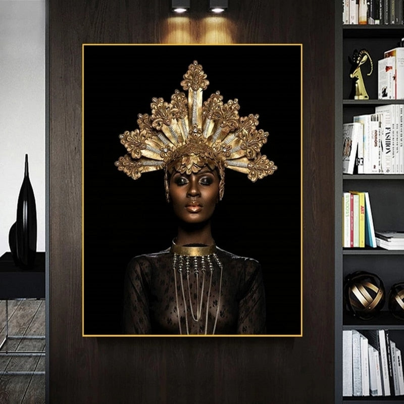 CORX Designs - Black Gold African Queen Canvas Art - Review