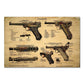 CORX Designs - Gun Luger Pistol Patent Blueprint Canvas Art - Review