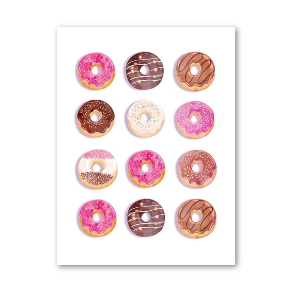 CORX Designs - Delicious Colorful Donut Ice Cream Canvas Art - Review