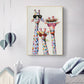 CORX Designs - Cartoon Giraffes Family Wall Art Canvas - Review