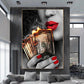 CORX Designs - Sexy Red Lips Burning Dollars Canvas Art - Review