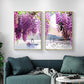 CORX Designs - Purple Flower Tree Swan Lake Landscape Canvas Art - Review