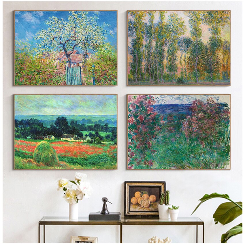 CORX Designs - Claude Monet Poplars Poppy Fields Canvas Art - Review