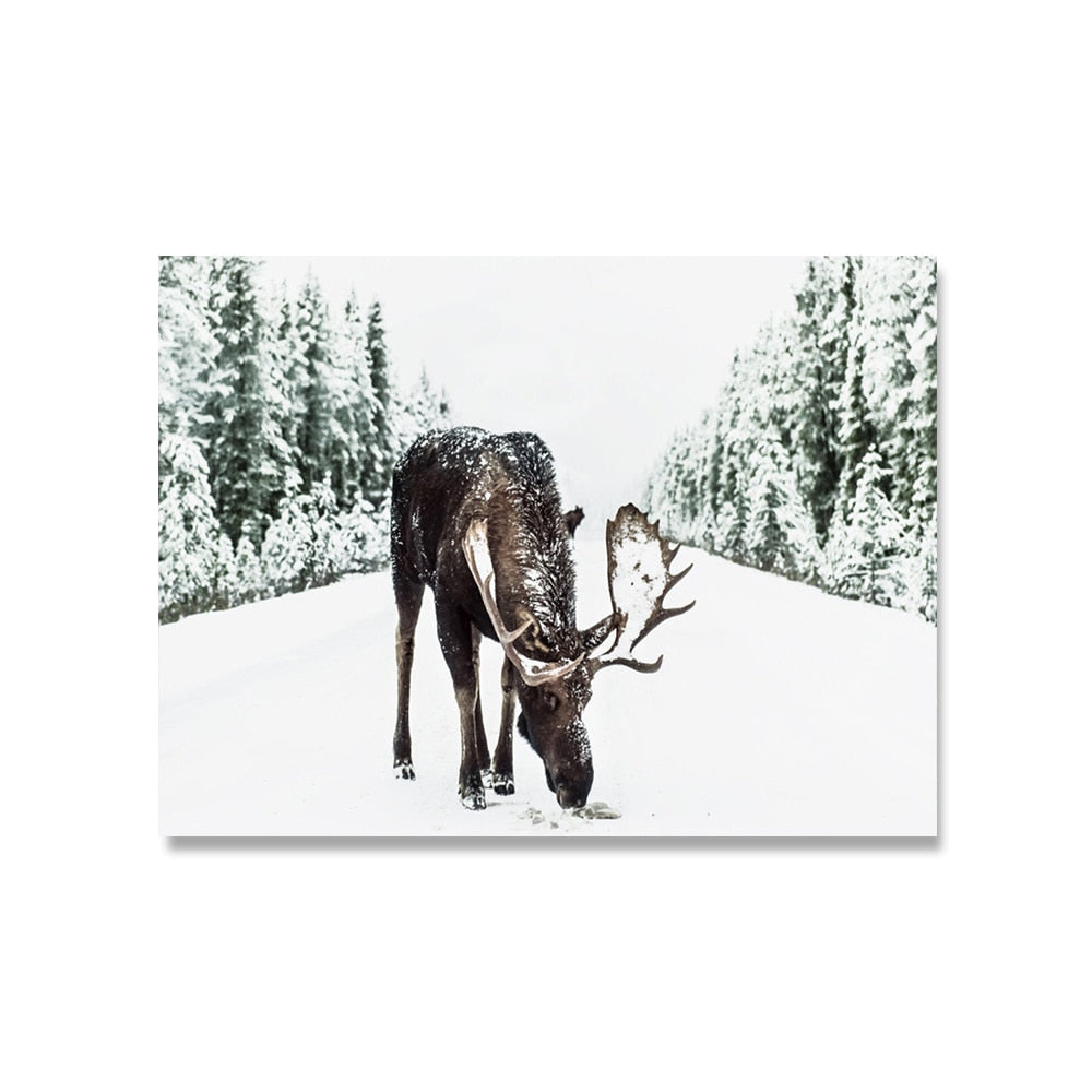 CORX Designs - Winter Wonderland Sika Deer Canvas Art - Review