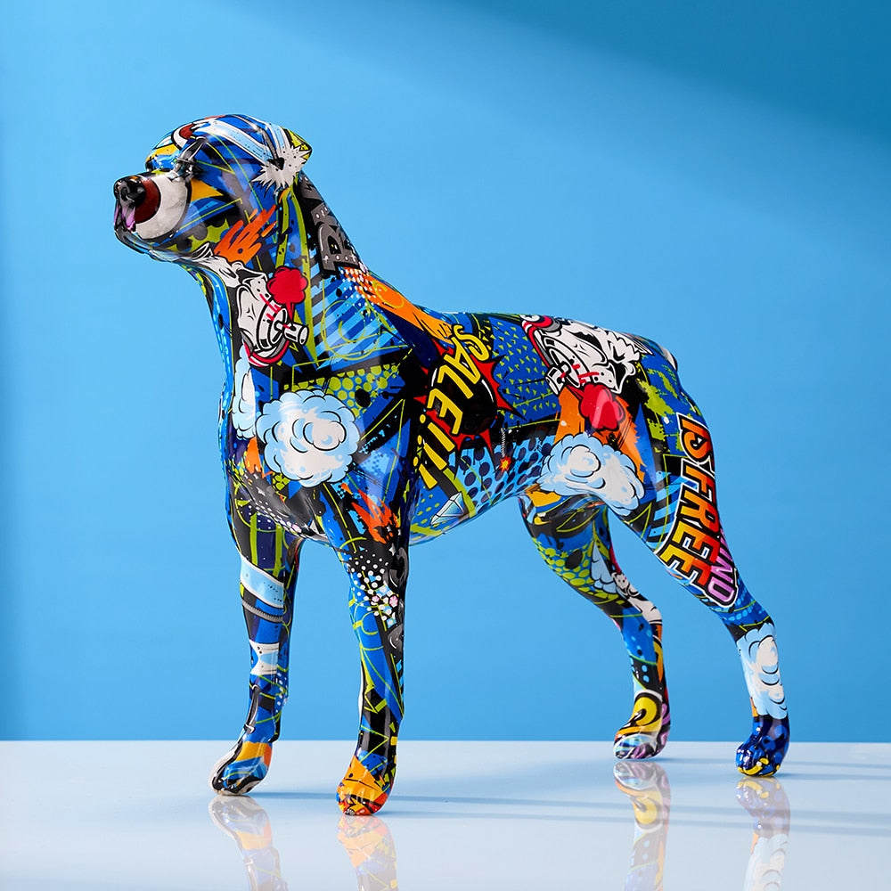 CORX Designs - Graffiti Rottweiler Resin Statue - Review