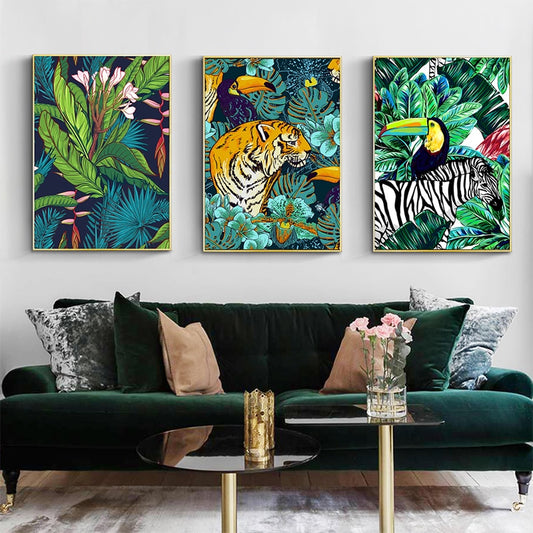 CORX Designs - Tropical Plant Animal Canvas Art - Review