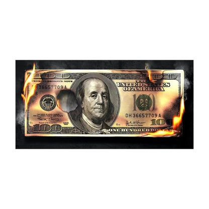 CORX Designs - Burning Dollar Canvas Art - Review