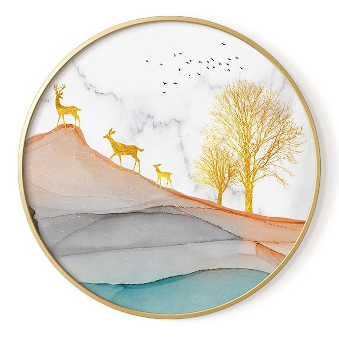 CORX Designs - Abstract Marble Round Canvas - Review