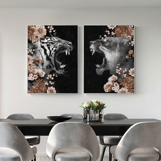 CORX Designs - Shrub Floral Wild Tiger Canvas Art - Review