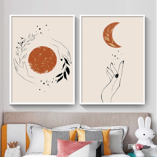 CORX Designs - Mystic Hand Sun and Moon Canvas Art - Review