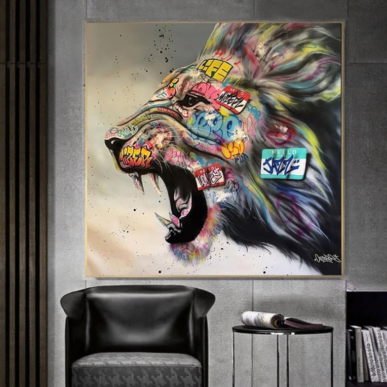 CORX Designs - Roaring Lion Graffiti Canvas Art - Review