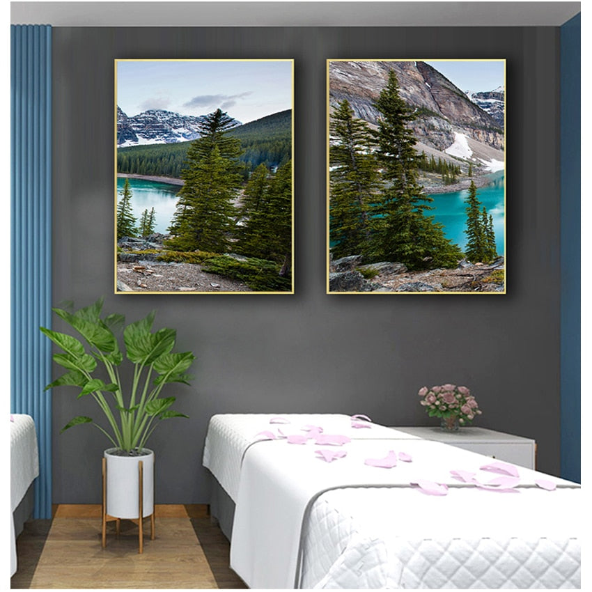 CORX Designs - Lake Forest Mountain Canvas Art - Review