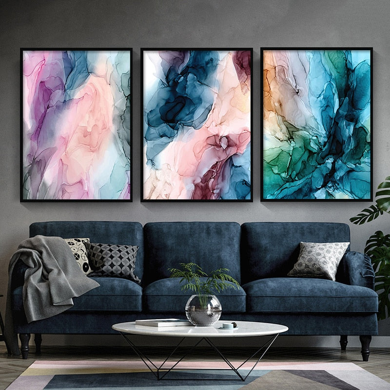 CORX Designs - Colorful Abstract Cloud Canvas Art - Review