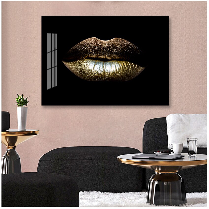 CORX Designs - Sexy Gold Lips Canvas Art - Review