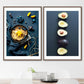 CORX Designs - Doughnut Coffee Blueberry Avocado Blue Canvas Art - Review