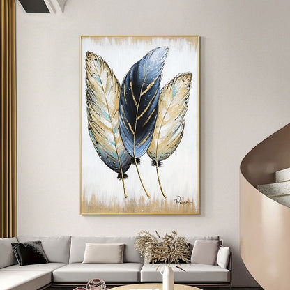 CORX Designs - Golden feather Oil Painting Canvas Art - Review
