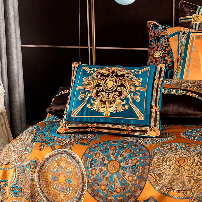 CORX Designs - Hathor Luxurious Silk Jacquard Duvet Cover Bedding Set - Review