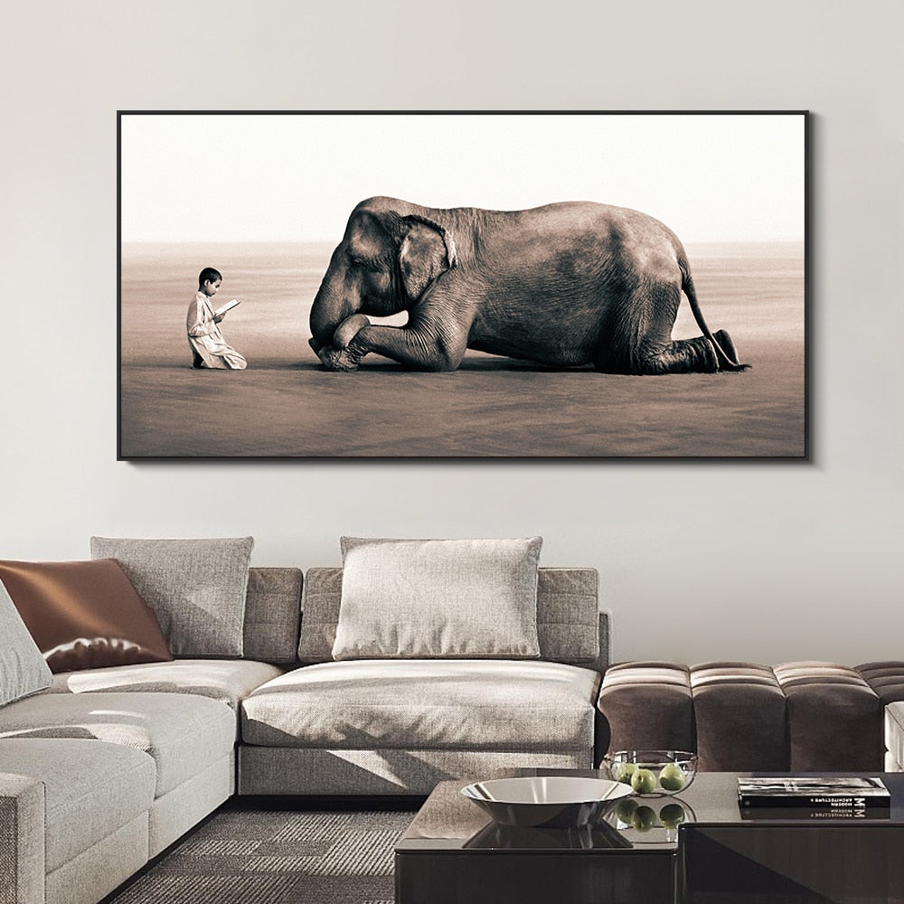 CORX Designs - Child Lectures Elephant Wall Art Canvas - Review