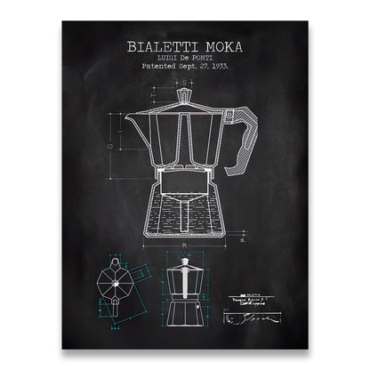 CORX Designs - Coffee Pot Patent Blueprint Canvas Art - Review