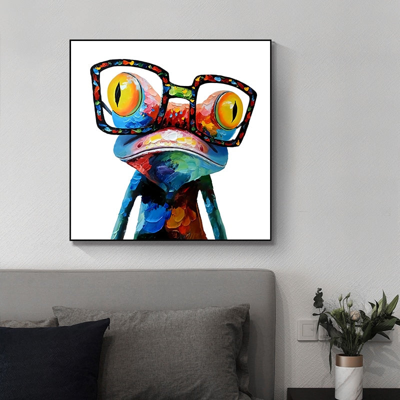 CORX Designs - Frog with Glasses Canvas Art - Review