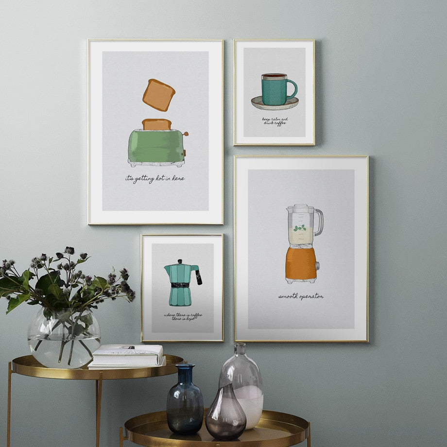 CORX Designs - Toaster Teapot Kitchen Canvas Art - Review