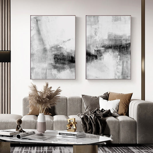 CORX Designs - Abstract Black and White Canvas Art - Review