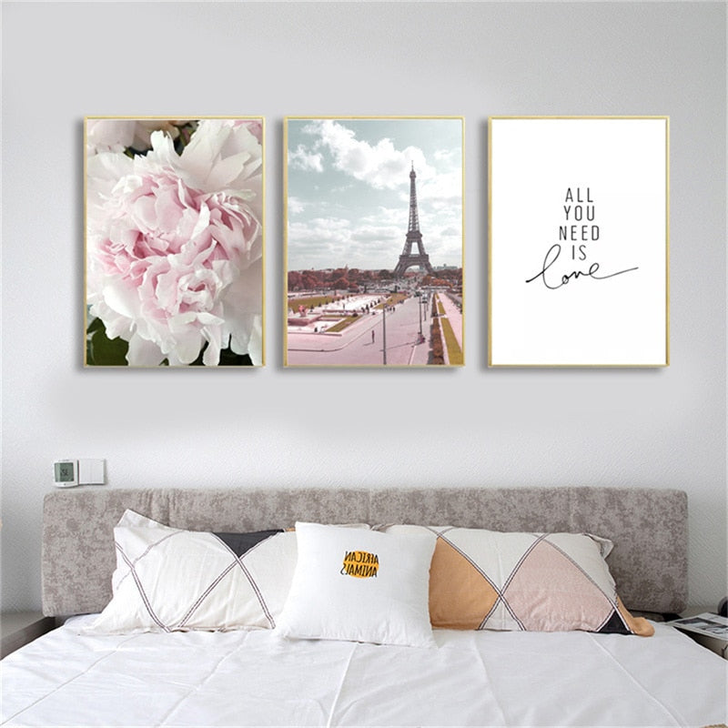 CORX Designs - Pink Paris Floral Canvas Art - Review
