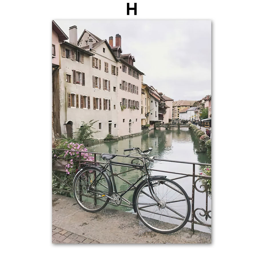 CORX Designs - Old Town Street Small River Canvas Art - Review