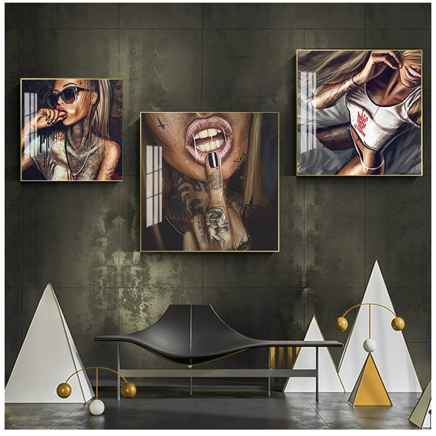 CORX Designs - Cool Sexy Tattoo Girl Canvas Art - Review