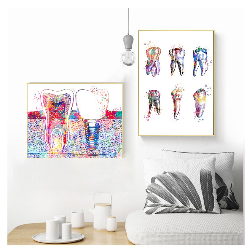 CORX Designs - Watercolor Dental Art Tooth Canvas - Review