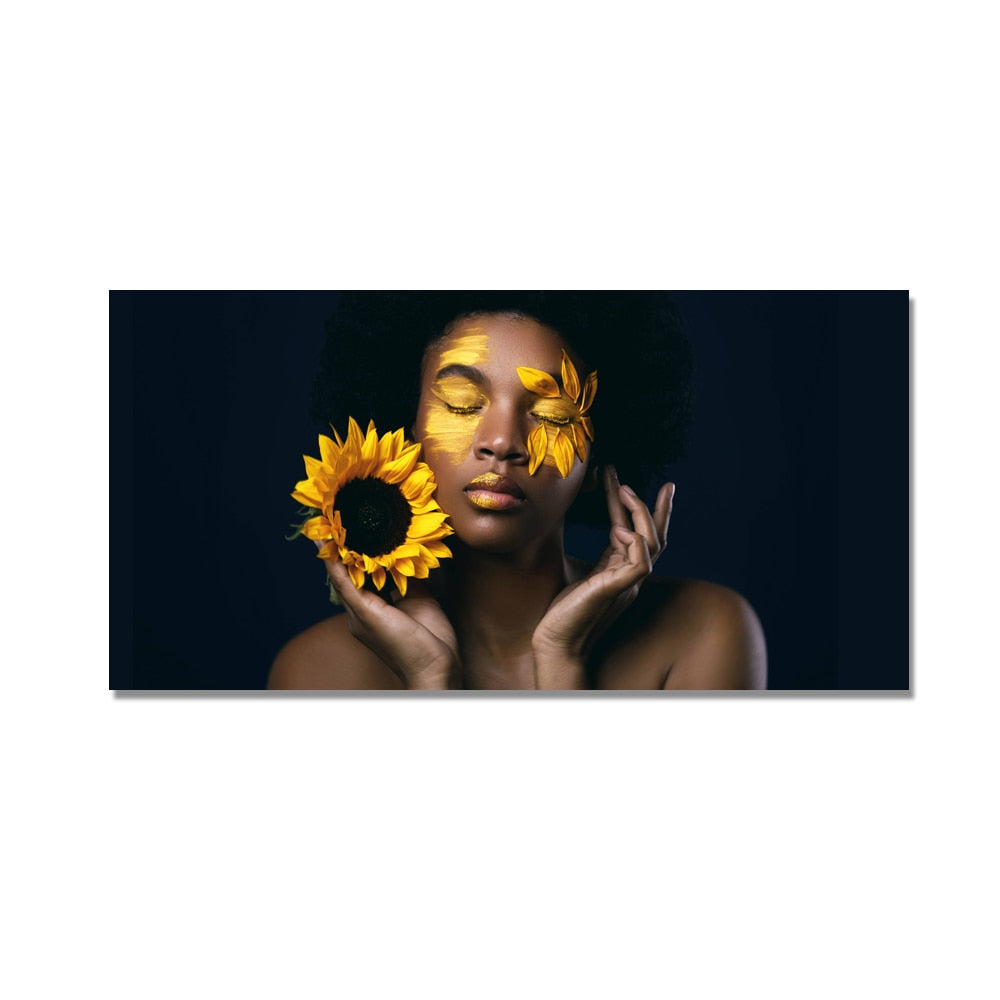 CORX Designs - Black Women Sunflower Canvas Art - Review