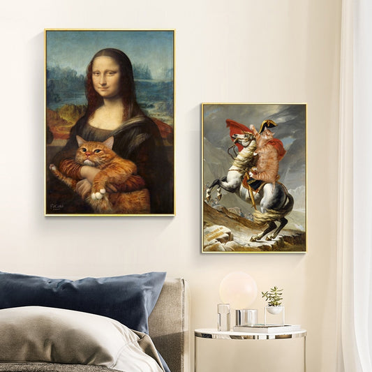 CORX Designs - Mona Lisa Funny Painting Canvas Art - Review