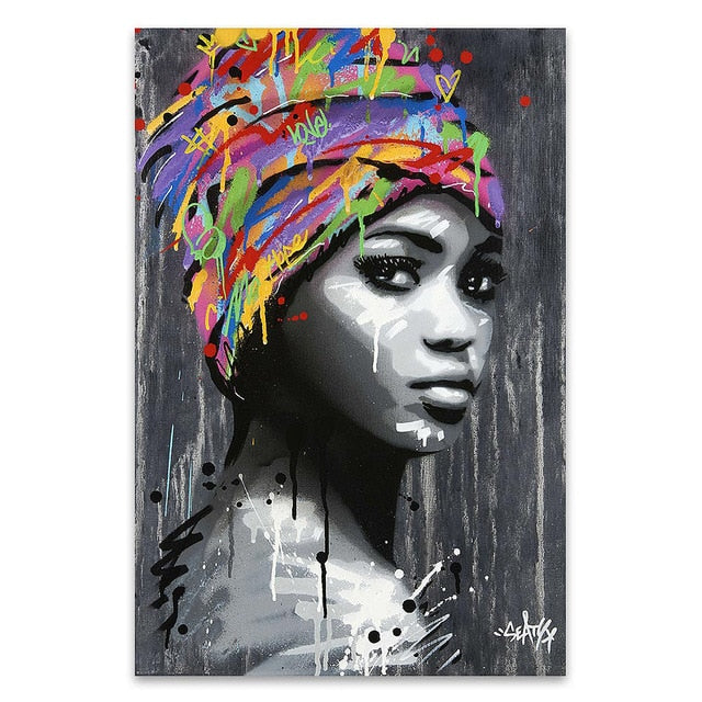 CORX Designs - African Black Woman Graffiti Canvas Art - Review