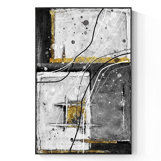 CORX Designs - Abstract Gold Foil Canvas Art - Review