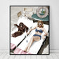 CORX Designs - Sexy Woman And Monkey Sunbathing Canvas Art - Review