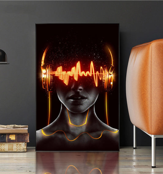 CORX Designs - Human Brain Wave Canvas art - Review