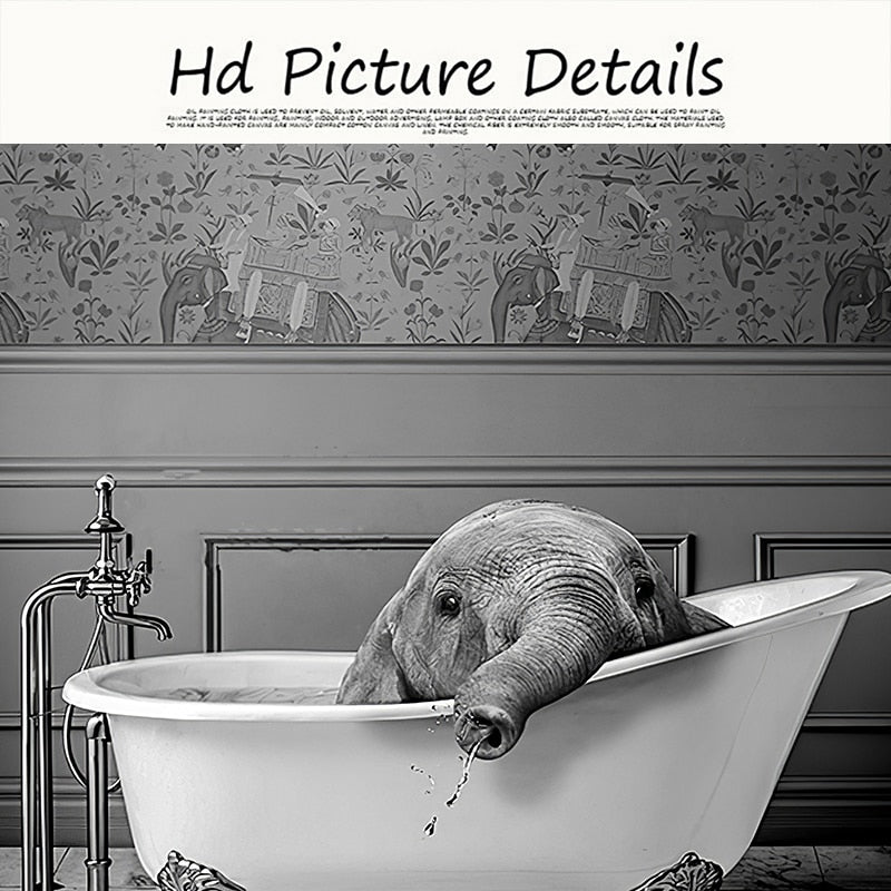 CORX Designs - Baby Elephant in Bathtub Canvas Art - Review