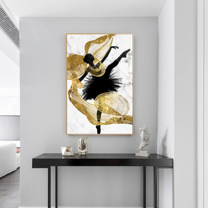 CORX Designs - Gold Ribbon Ballet Dancer Girl Canvas Art - Review