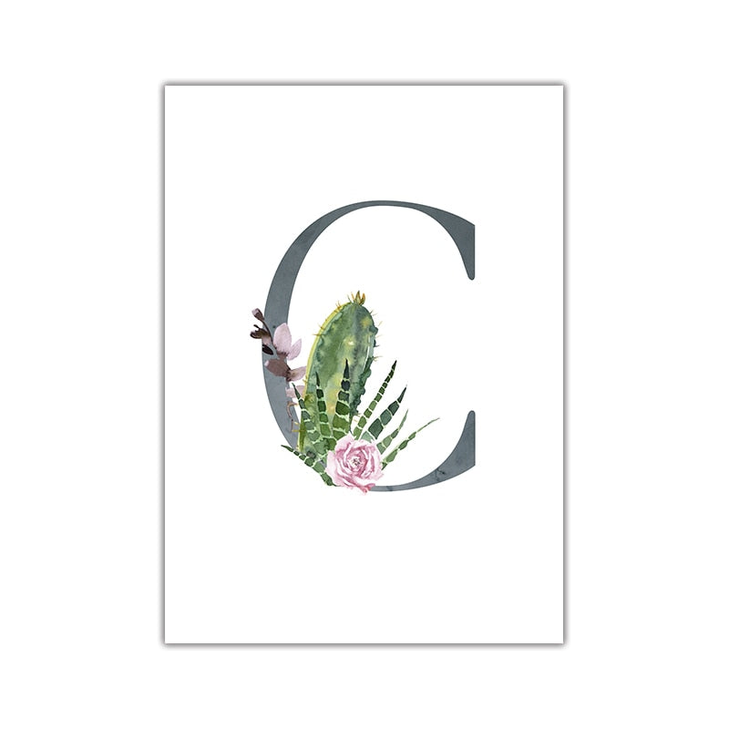 CORX Designs - Floral Letter Canvas Art - Review