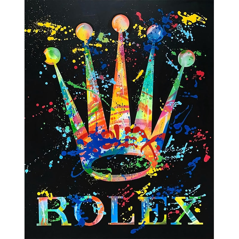 CORX Designs - Graffiti Modern Luxury Rolex Crown Canvas Art - Review