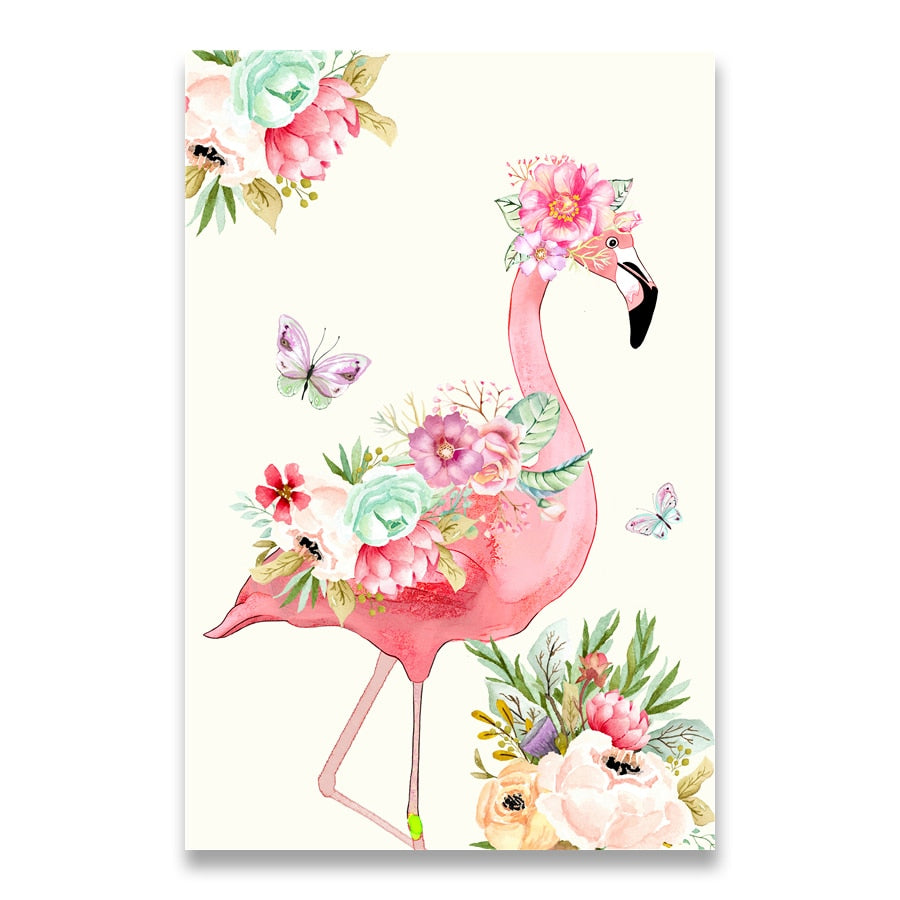 CORX Designs - Pink Unicorn Flamingo Canvas Art - Review