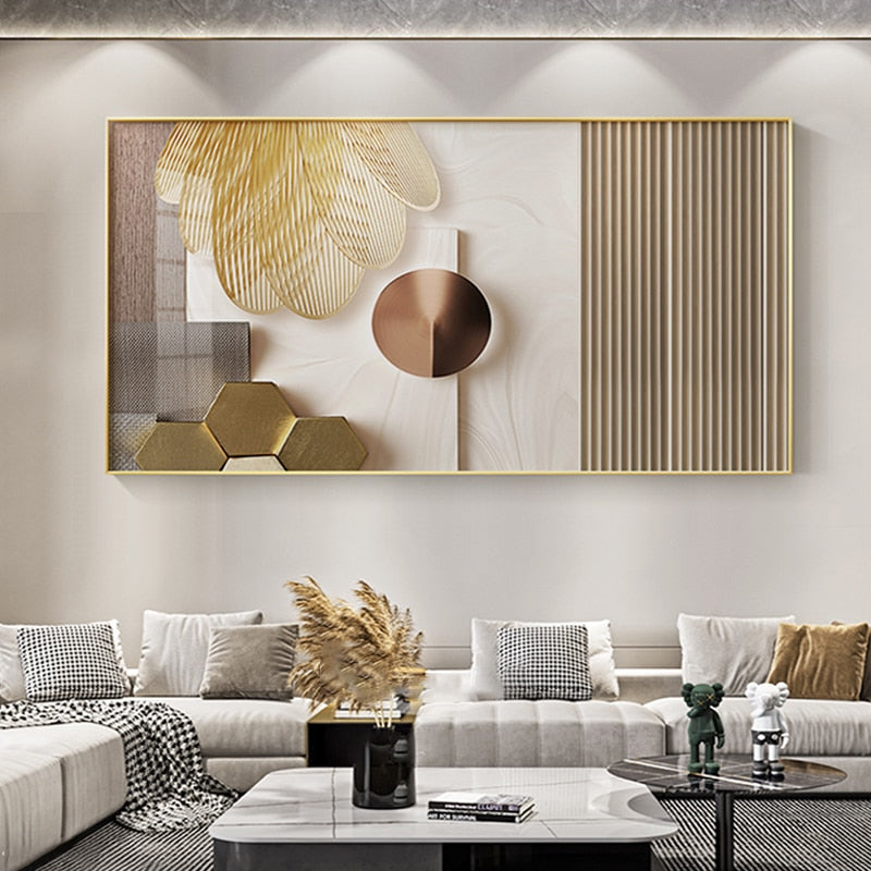 CORX Designs - Minimalist Abstract Gold Canvas Art - Review
